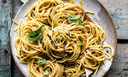 Garlic Basil Linguine